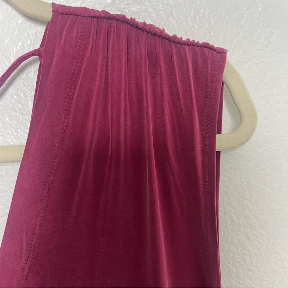 Eri + Ali Anthropologie Brielle Tunic Midi Sleeveless Wine Fuchsia Size S NWT - Picture 10 of 10